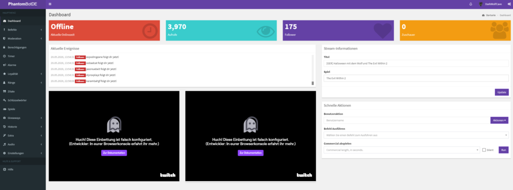 Phantombot_Dashboard