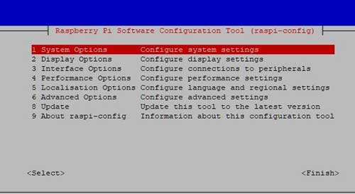 Advanced Options Raspberry Pi Installation