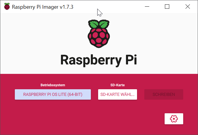 Raspberry Pi Imager V1.7.3