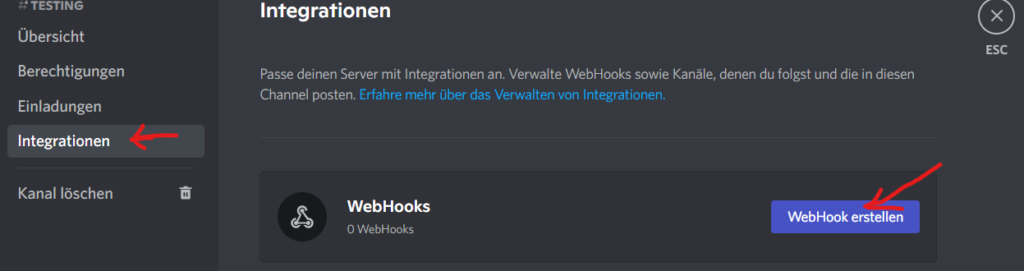 WordPress eigenes PlugIn - Discord WebHook