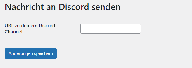 eigenes WordPress PlugIn - Discord URL