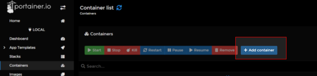 Raspberry Pi Monitoring - Portainer - Container