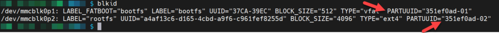 DarkWolfCave.de - PARTUUIDs - Raspberry boot SSD