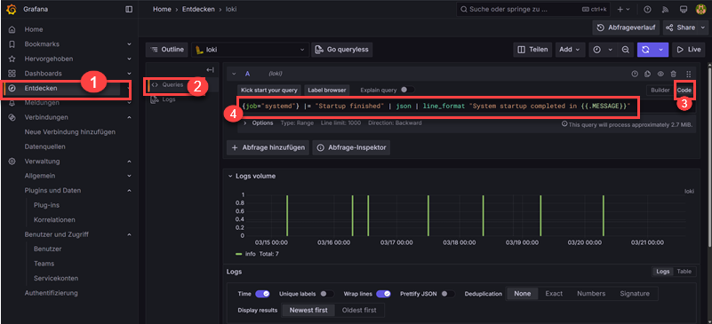 DarkWolfCave - Logging mit Grafana Alloy - Queries