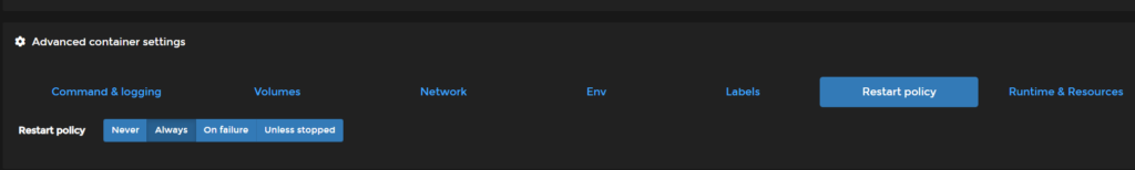 Unifi Gateway monitoren - Restart always