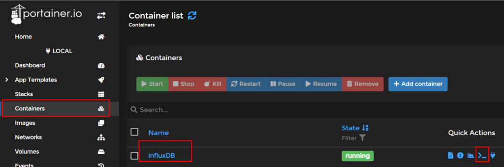 Unifi Gateway monitoren - Neuer Container