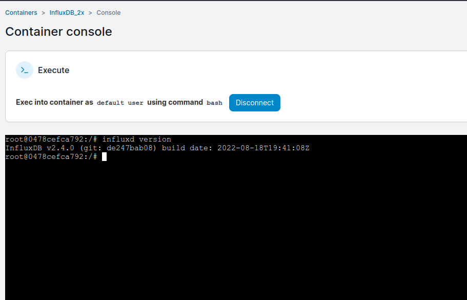SSH Verbindung in DOCKER Container - Terminal