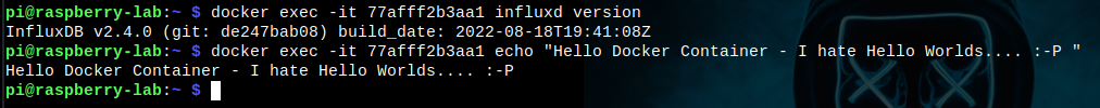 SSH Verbindung in DOCKER Container - Docker Hello....