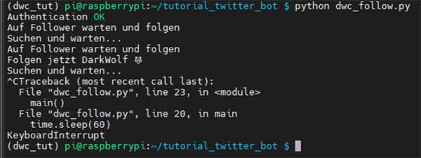 Twitter Bot Raspberry