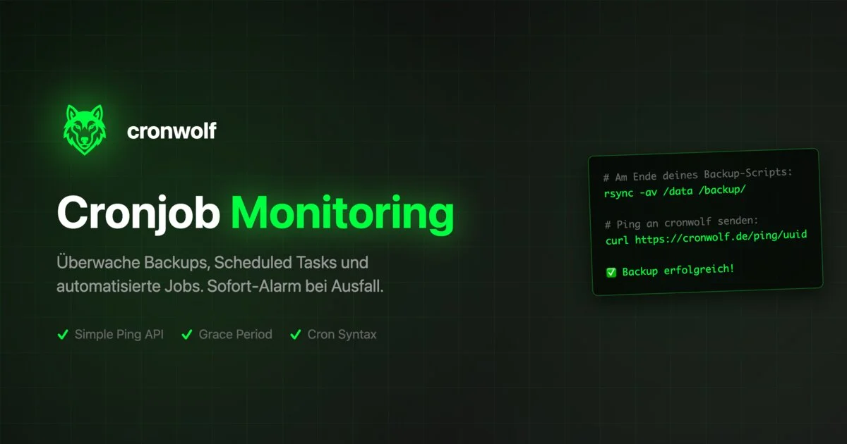 CronWolf Cron-Job Monitoring
