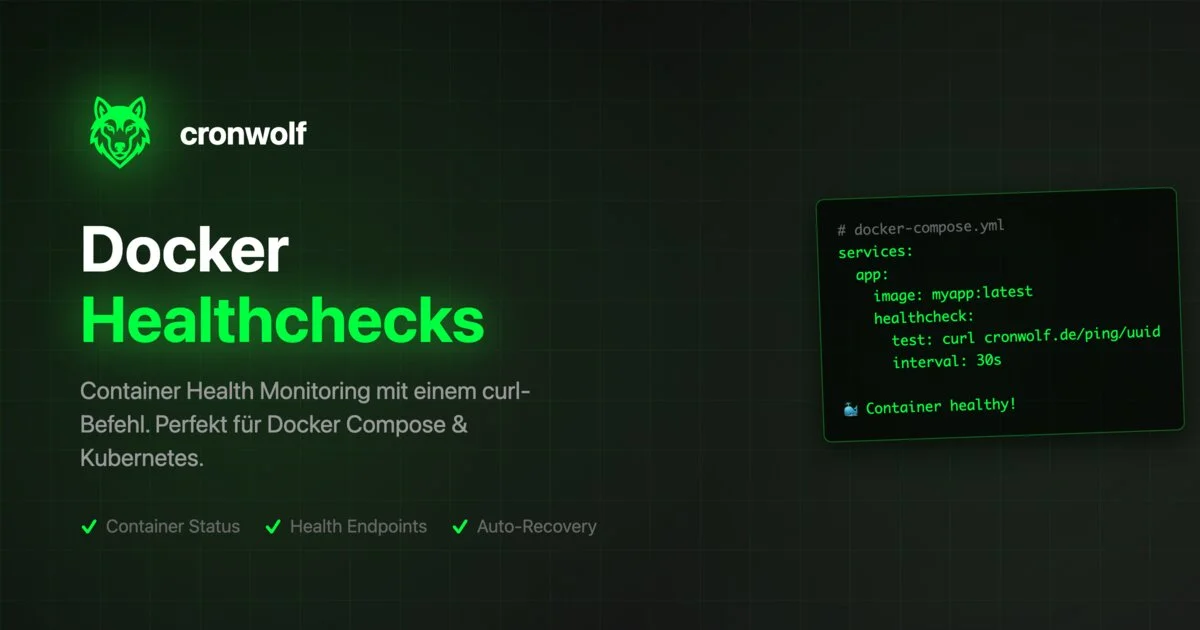 CronWolf Docker Healthcheck