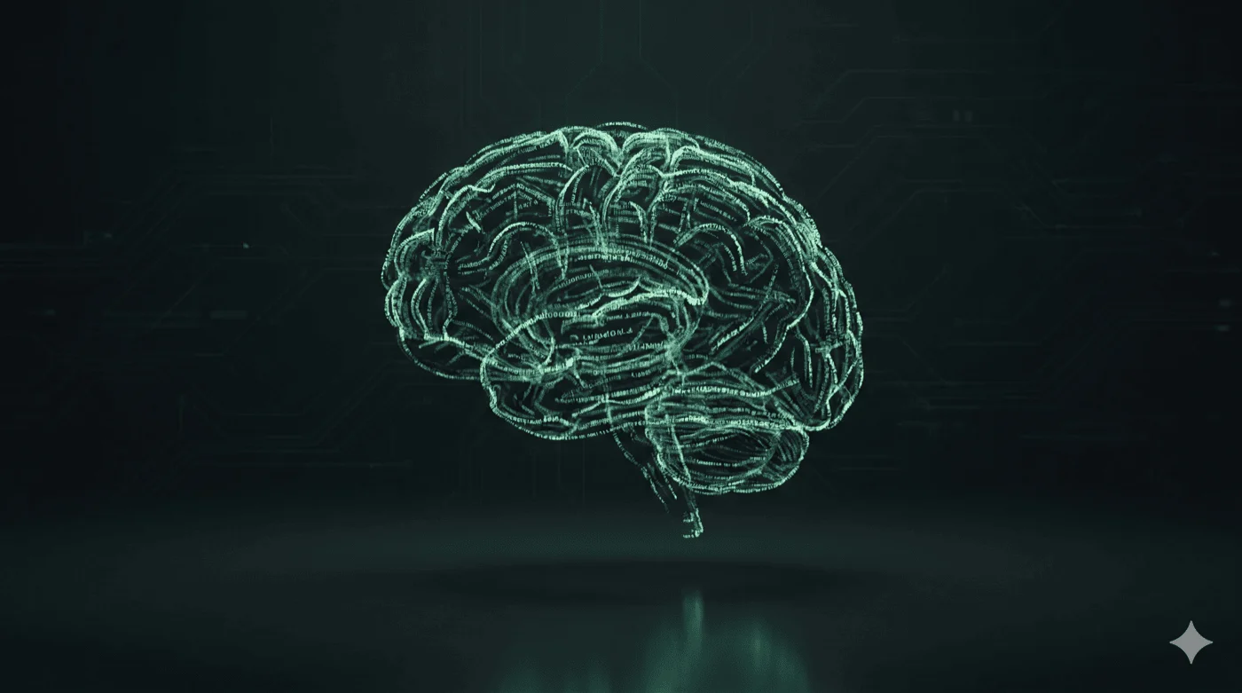 Neuronales Netzwerk als abstrakte Darstellung eines Large Language Models