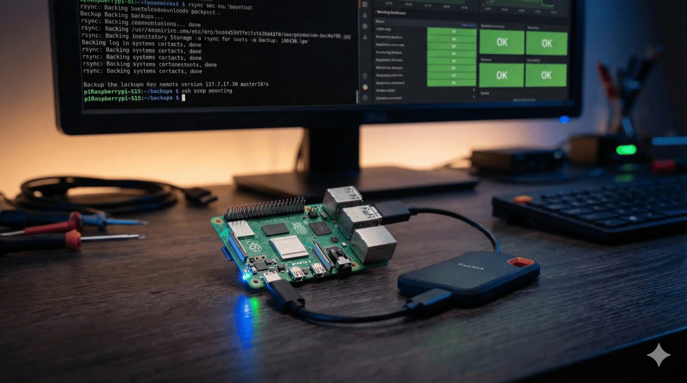 Raspberry Pi Backup Automatisierung mit CronWolf Monitoring
